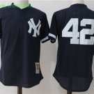 42 Mariano Rivera Stitched Baseball Jersey Color blue 1