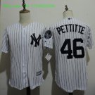 46 Andy Pettitte Stitched Baseball Jersey Color while 1