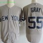 55 Sonny Gray Stitched Baseball Jersey Color grey 2