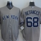 68 Dellin Betances Stitched Baseball Jersey Color grey 1