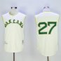 27 Catfish Hunter Stitched Baseball Jersey Color while 1