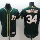 34 Rollie Fingers Stitched Baseball Jersey Color green 2