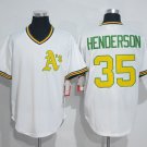 35 Rickey Henderson Stitched Baseball Jersey Color while 1