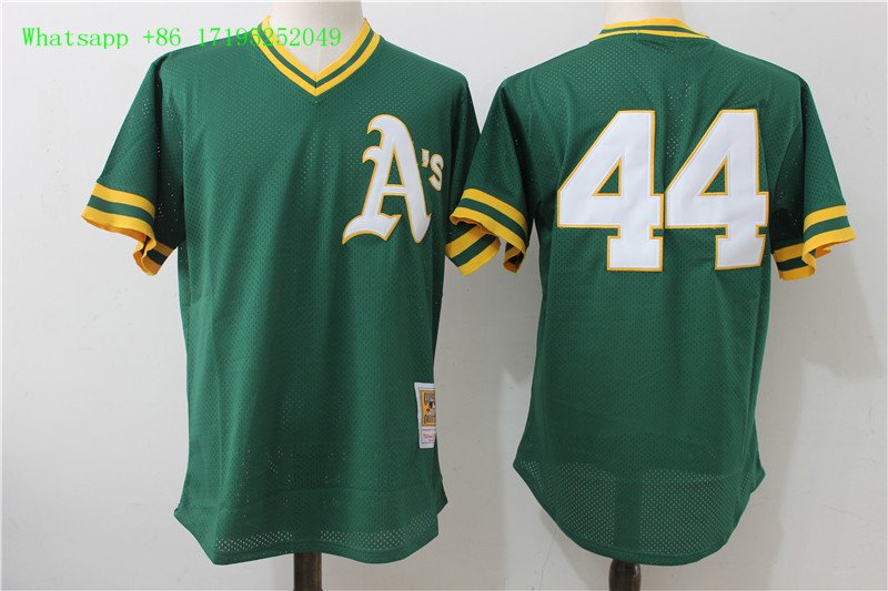 44 Reggie Jackson Stitched Baseball Jersey Color green 1