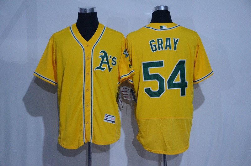 54 Sonny Gray Stitched Baseball Jersey Color yellow 1