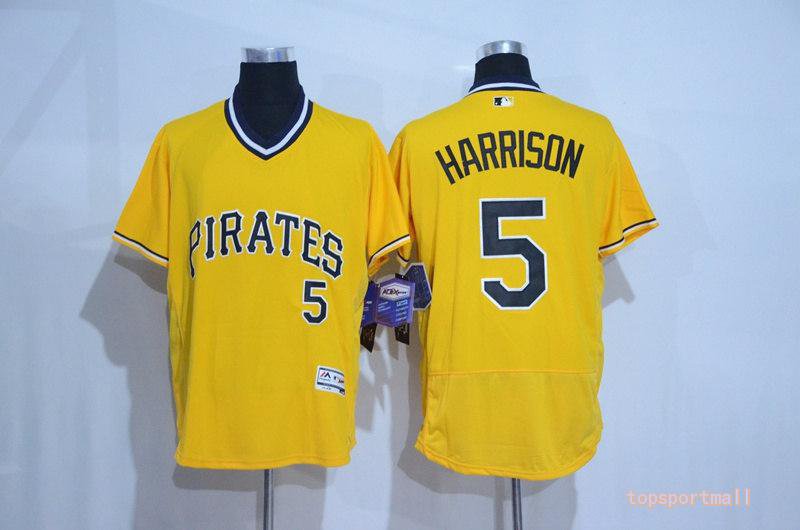5 Josh Harrison Stitched Baseball Jersey Color yellow 1