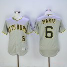 6 Starling Marte Stitched Baseball Jersey Color grey 1