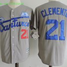 21 Roberto Clemente Stitched Baseball Jersey Color grey 1