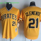 21 Roberto Clemente Stitched Baseball Jersey Color yellow 1