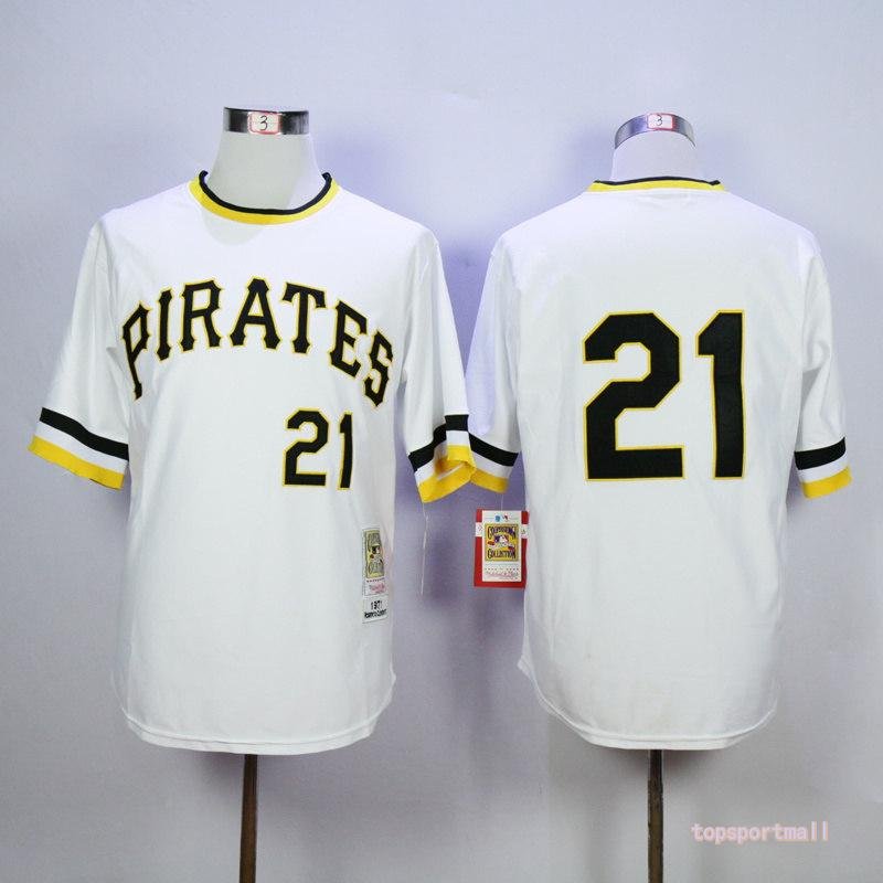 21 Roberto Clemente Stitched Baseball Jersey Color while 1
