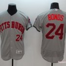 24 Barry Bonds Stitched Baseball Jersey Color grey 1
