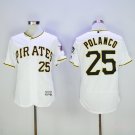 25 Gregory Polanco Stitched Baseball Jersey Color while 1