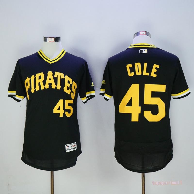 45 Gerrit Cole Stitched Baseball Jersey Color black 2
