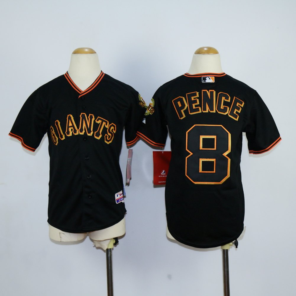 8 Hunter Pence Stitched Baseball Jersey Color black 1