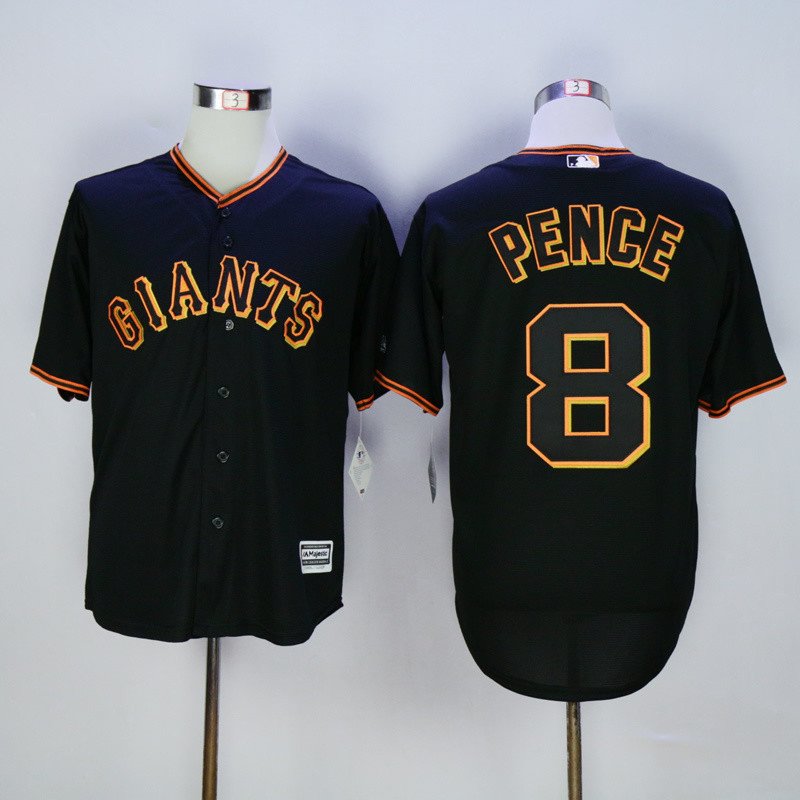 8 Hunter Pence Stitched Baseball Jersey Color black 1