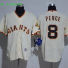8 Hunter Pence Stitched Baseball Jersey Color while 1