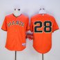 28 Buster Posey Stitched Baseball Jersey Color orange 1