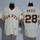28 Buster Posey Stitched Baseball Jersey Color while 1