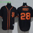 28 Buster Posey Stitched Baseball Jersey Color black 1