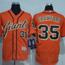 35 Brandon Crawford Stitched Baseball Jersey Color orange 1
