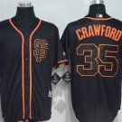 35 Brandon Crawford Stitched Baseball Jersey Color black 1