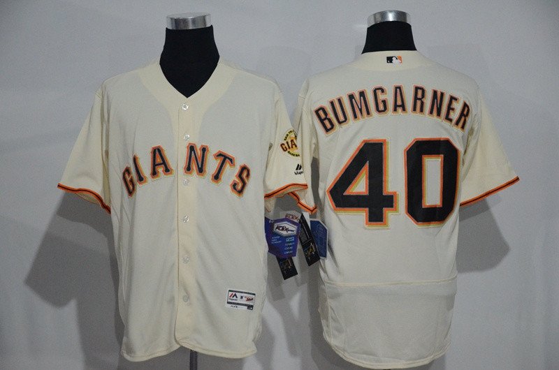 40 Madison Bumgarner Stitched Baseball Jersey Color while 1