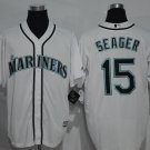 15 Kyle Seager Stitched Baseball Jersey Color while 1