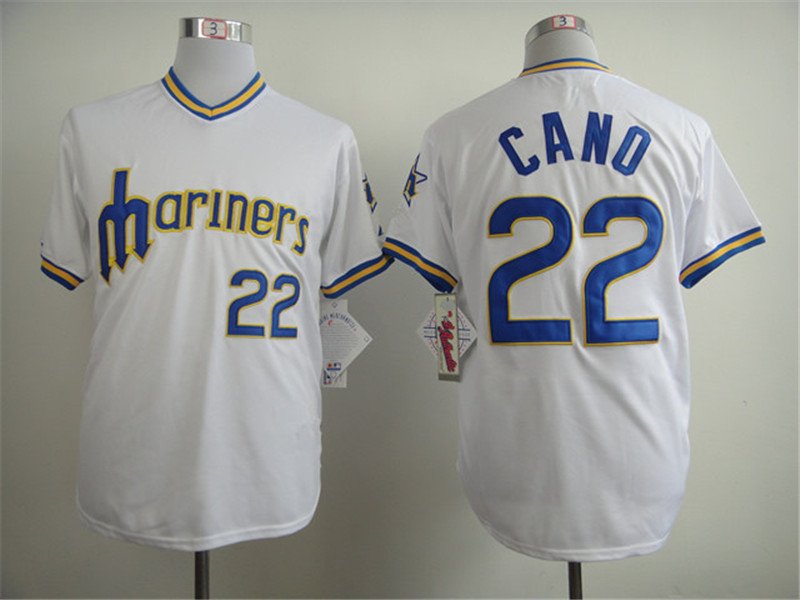 22 Robinson Cano Stitched Baseball Jersey Color while 2