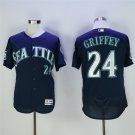 24 Ken Griffey Stitched Baseball Jersey Color blue 2