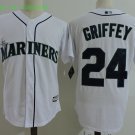 24 Ken Griffey Stitched Baseball Jersey Color while 2