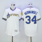 34 Felix Hernandez Stitched Baseball Jersey Color while 2