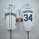 34 Felix Hernandez Stitched Baseball Jersey Color while 3