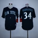 34 Felix Hernandez Stitched Baseball Jersey Color black 1