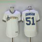 51 Randy Johnson Stitched Baseball Jersey Color while 3