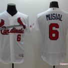 6 Stan Musial Stitched Baseball Jersey Color while 1