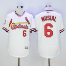 6 Stan Musial Stitched Baseball Jersey Color while 2