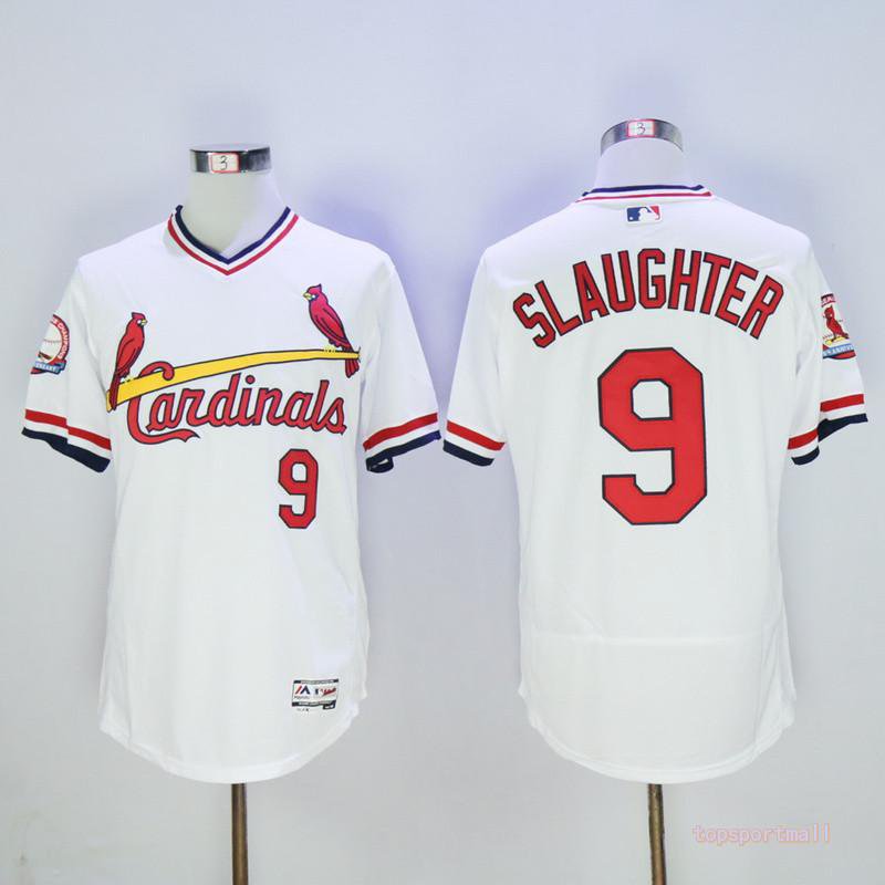 9 Enos Slaughter Stitched Baseball Jersey Color while 2