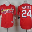 24 Whitey Herzog Stitched Baseball Jersey Color red 1