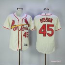 45 Bob Gibson Stitched Baseball Jersey Color while 1
