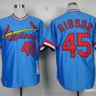 45 Bob Gibson Stitched Baseball Jersey Color blue 1