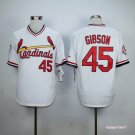 45 Bob Gibson Stitched Baseball Jersey Color while 2