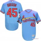 45 Bob Gibson Stitched Baseball Jersey Color blue 2