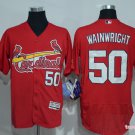 50 Adam Wainwright Stitched Baseball Jersey Color red 1