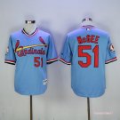 51 Willie McGee Stitched Baseball Jersey Color blue 1