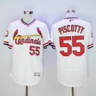 55 Stephen Piscotty Stitched Baseball Jersey Color while 1