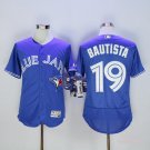 19 Jose Bautista Stitched Baseball Jersey Color blue 2