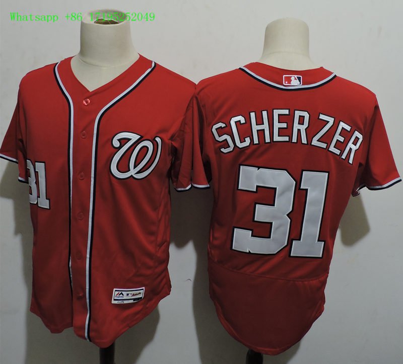 31 Max Scherzer Stitched Baseball Jersey Color red 1