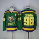 96 Charlie Conway Stitched Hockey Jersey Color green 1