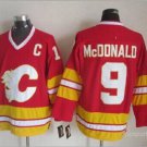 9 Lanny McDonald Stitched Hockey Jersey Color red 1