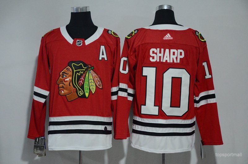 10 Patrick Sharp&Acirc;&nbsp;Stitched Hockey Jersey Color red 1